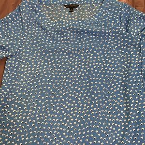 Banana republic short sleeve top medium lite blue